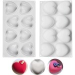 Moule  gteau - non spcifi - coeur - silicone - 2 pices - compatible conglateur et lave - vaisselle ...