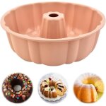 Moule à gâteau - silicone - 24 cm - non collant - compatible lave - vaisselle - rose Moule à gâteau - silicone - 24 cm - non collant - compatible lave - vaisselle - rose