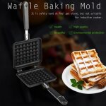 Moule  gaufres mnage cuisine gaz antiadhsif gaufrier pan moule moule presse plaque cuisson outil de ...