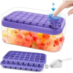 Moule  glaons - non spcifi - double couche - silicone - 64 glaons - violet