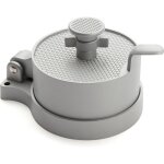 Ce moule � hamburger ajustable en aluminium permet de r�aliser des galettes de 1 / 4 de livre � 3 / 4 ...