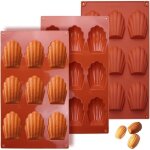 Moule  madeleine - tefal - 3 pices - silicone - 9 cavits - antiadhsif