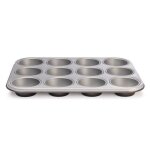 Moule  muffins - norbert tarayre - 35x27x3 cm - acier - 2 couches antiadhsives - rsistance aux rayures ...