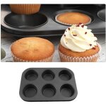Moule � muffins en t�le pour 6 muffins acier au carbone plaque anti - adh�sive pour cupcakes brownies ...