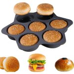 Moule pain hamburger en silicone rondplaque  petits pains avec revtement antiadhsif