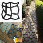 Moule  pav plastique pavage moyen bton moules pierres stepping stone jardin alle moule pavage chemin ...