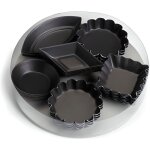 Lot de 30 moules a petits fours assortis avec revetement anti - adherent - gobel