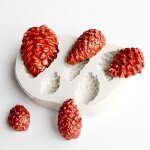 Moule - pommes de pin moule en silicone - pour gteau chocolat bonbons fondant muffin glace dcoration ...