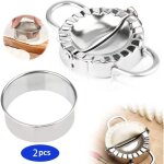 Moule � ravioli - inox - 7. 5cm - durable - facile � utiliser - pour cuisine et p�tisserie