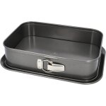 Moule rectangulaire  fond amovible - birkmann - easy baking - acier carbone - anti adhsif - 34 x 235 ...