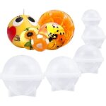 Moule résine epoxy - non spécifié - sphère en silicone - 5 tailles - blanc - réutilisable Moule résine epoxy - non spécifié - sphère en silicone - 5 tailles - blanc - réutilisable
