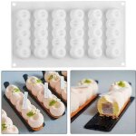 Moule silicone 6 éclairs finger boules concave 3d individuel pâtisserie gâteau chocolat glace mousse Moule silicone 6 éclairs finger boules concave 3d individuel pâtisserie gâteau chocolat glace mousse