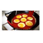 Moule silicone 7 pan cake oeuf forme rond anti adhesif avec poignées crepes pancake Moule silicone 7 pan cake oeuf forme rond anti adhesif avec poignées crepes pancake