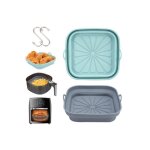 Moule silicone air fryer accessoire 2 pièces panier moule pour friteuse à air chaud réutilisable airfryer ... Moule silicone air fryer accessoire 2 pièces panier moule pour friteuse à air chaud réutilisable airfryer ...