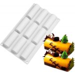 Moule silicone mini bche bchette ou moule insert 9 cavits pour ptisserie chocolat desserts mousse ...