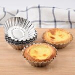 Moule de tarte en aluminium - yes - petit gteau - outil de cuisson - 10 pcs