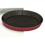 Moule a tarte dentele 32 cmaluminium anti - adherent exterieur rouge mouchete noir passe au lave - vaisselle ... Moule a tarte dentele 32 cmaluminium anti - adherent exterieur rouge mouchete noir passe au lave - vaisselle ...