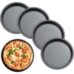Moule � tarte - noname - acier carbone - antiadh�sif - 4 pi�ces - 164 cm