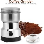 Moulin à café électrique en acier inoxydable pour café haricot graine noix épice - koa Moulin à café électrique en acier inoxydable pour café haricot graine noix épice - koa