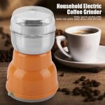 Moulin  caf lectrique ebtools - broyeur  grains de caf noix haricots herbes pices - orange