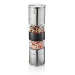 Moulin double - gefu - lamola - argent - c�ramique - design contemporain