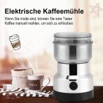 Moulin  grains de caf lectrique - broyeur  domicile fraiseuse - inoxydable - 220v - 240v - pour caf ...