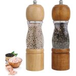 Moulin � poivre salieres et poivrieres bois r�glables avec broyeur � �pices en c�ramique moulin classique ...