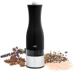 Moulin poivre / sel �lectrique - ade - kitchen gadgets - acier inoxydable / plastique - h 225 cm - inclus ...