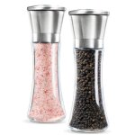 Moulin � sel et poivre - non sp�cifi� - lot de 2 - acier inoxydable - c�ramique - design contemporain ...