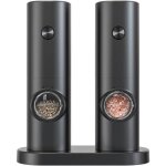 Moulin � sel et poivre - xvx - ensemble automatique - r�glable - design �l�gant - noir