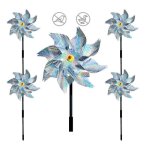 Moulin � vent - anti - oiseaux - lot de 5 - r�fl�chissant - non toxique - facile � installer