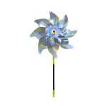Moulin � vent dext�rieur d�coration de jardin �pouvantail r�fl�chissant argent�