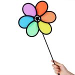 Moulin a vent - girouette - eolienne diy multicolore fleur moulin � vent classique enfants jouet ar hb006 ...