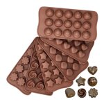 Moulle a chocolat silicone bricolage cratif 6 modles diffrents moule en silicone pour bonbons de nol ...