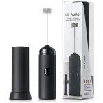 Mousseur  lait - amoune - mini batteur lectrique - noir - alimentation batterie - multifonctionnel