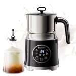 A mousseur � lait �lectrique 6en1 mousseur � lait et r�cipient capacit� 12l acier inoxydable et �cran ...