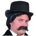 Moustaches bacantes - accessoire de d�guisement noir