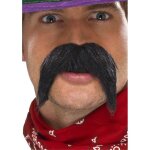 Moustache mexicain - adulte - bandit - auto - adh�sive