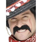 Accessoire de d�guisement - smiffys - moustache de bandit mexicain - auto - adh�sive - noir - pour adulte ...