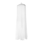 Moustiquaire baldaquin ronde en voile pour lit - blanc - protection insecte - enfant