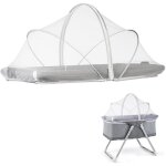 Moustiquaire pour berceaux - zokko - universelle - 55x100 cm - blanc - tissu � mailles fines