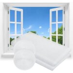 Moustiquaire enroulable pour fen�tres - mhy� - 2 pi�ces - 150x130 cm - d�coupable - auto - adh�sif - ...