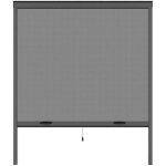 Moustiquaire de fenêtre l125 x h145 cm en aluminium gris anthracite - recoupable en largeur et hauteur ... Moustiquaire de fenêtre l125 x h145 cm en aluminium gris anthracite - recoupable en largeur et hauteur ...