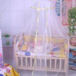 Moustiquaire de lit bb baldaquin tempsa - jaune - voile dentelle dco