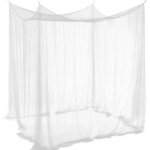 Moustiquaire de lit double ciel de lit rectangulaire grande moustiquaire blanc simple det� a