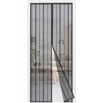 Moustiquaire magn�tique pour porte 110 x 220 cm rideau anti - insectes en polyester avec aimants sans ...