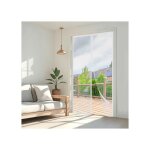 Moustiquaire magn�tique porte 85x205cm blanche pure sans rayures fermeture automatique montage facile ...