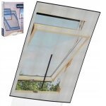 Moustiquaire - orion - 140 x 120 cm - fixation auto agrippante - ajustable - noir