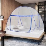 Moustiquaire pop - up portable pour auvent anti - moustique  double porteefficace contre les piqres ...