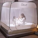 Moustiquaire pop - up - pzcc - pliable - fond en maille - trois portes - 180x200x150 cm - blanc - respirant ...